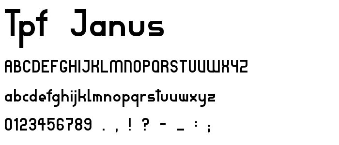 TPF Janus font